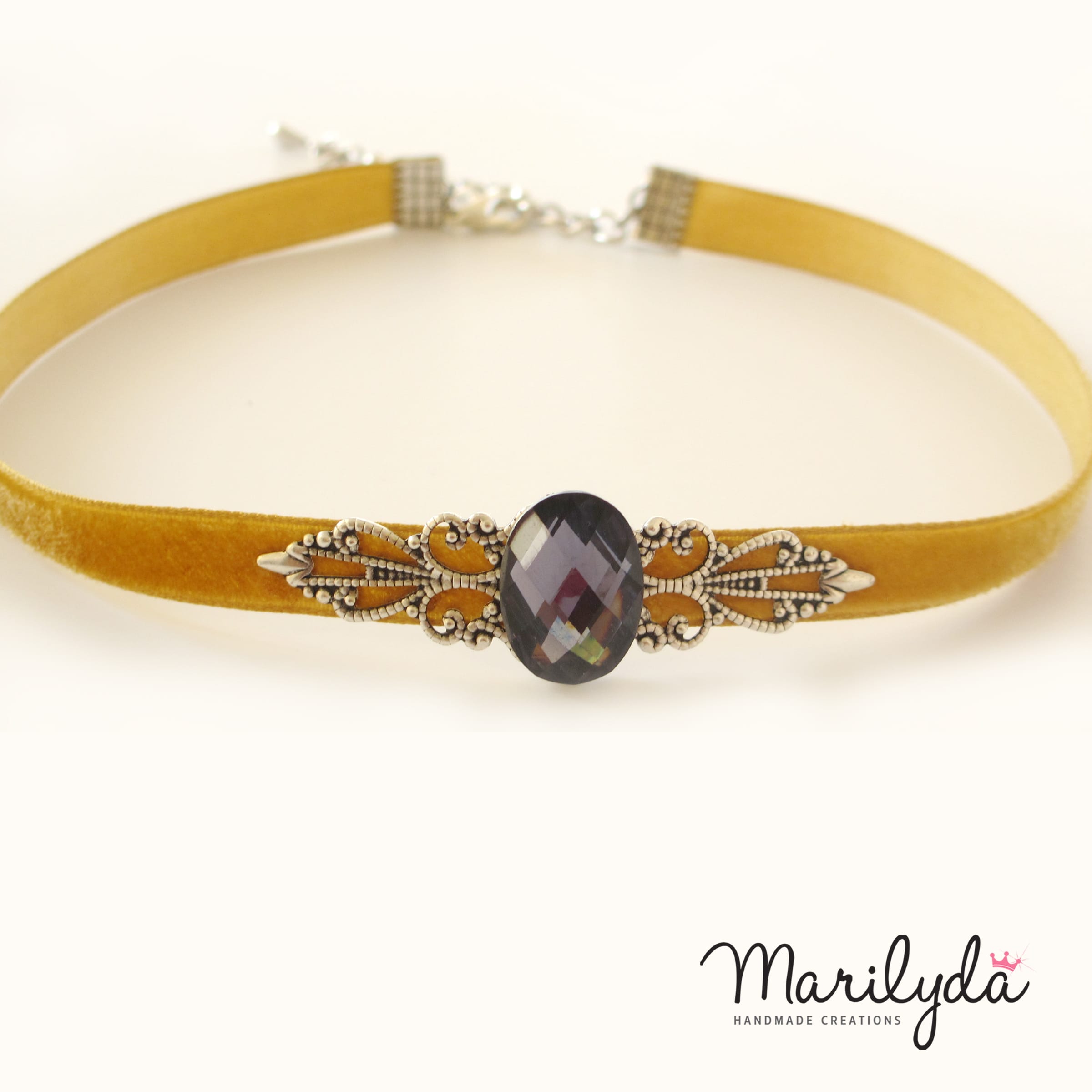 Vintage Choker – Βελούδινο τσόκερ κροκί