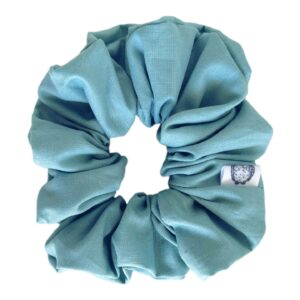 Ocean Whisper – Βαμβακερό Χειροποίητο Scrunchie