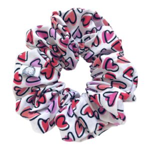 Sweetheart Vibes – Βαμβακερό Χειροποίητο Scrunchie