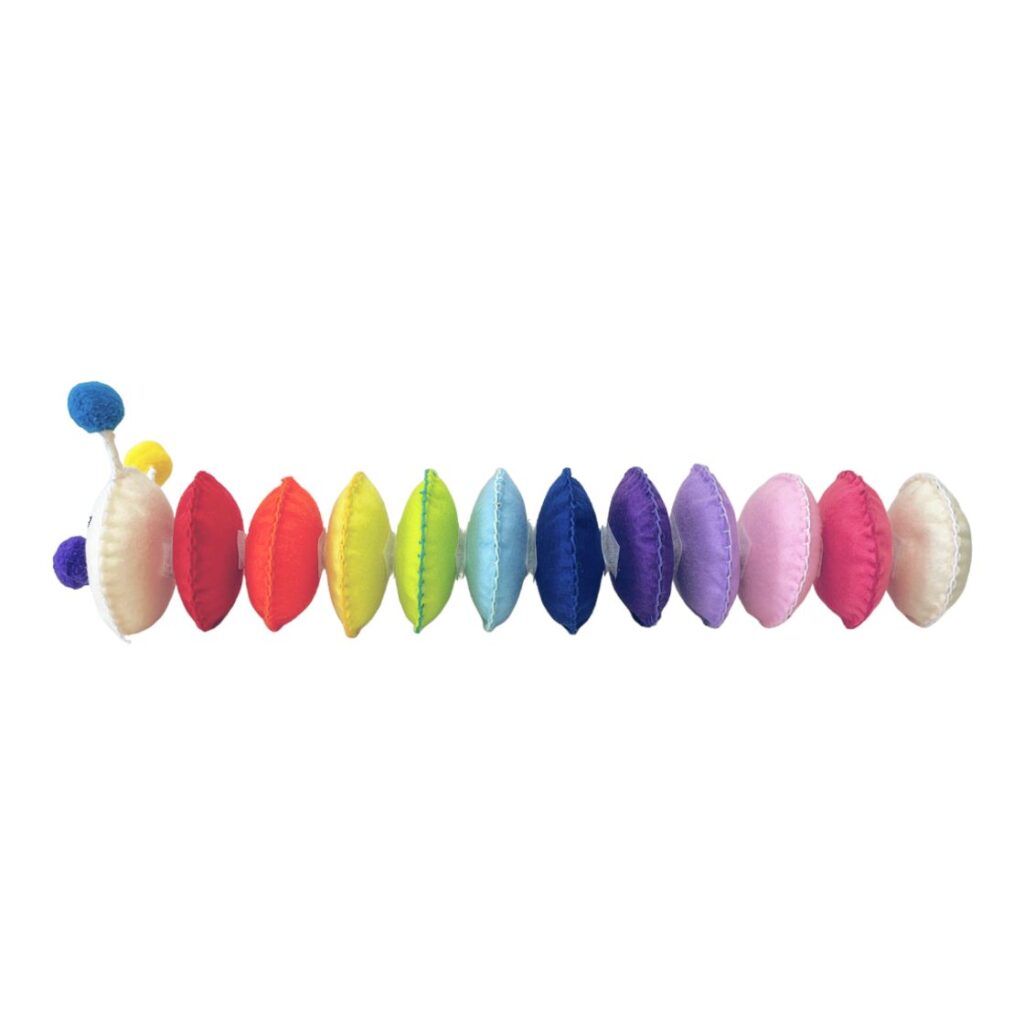 Rainbow Caterpillar – Χειροποίητο παιχνίδι από Felt