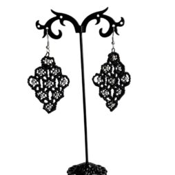 Χειροποίητα Boho micro macrame σκουλαρίκια ρόμβος