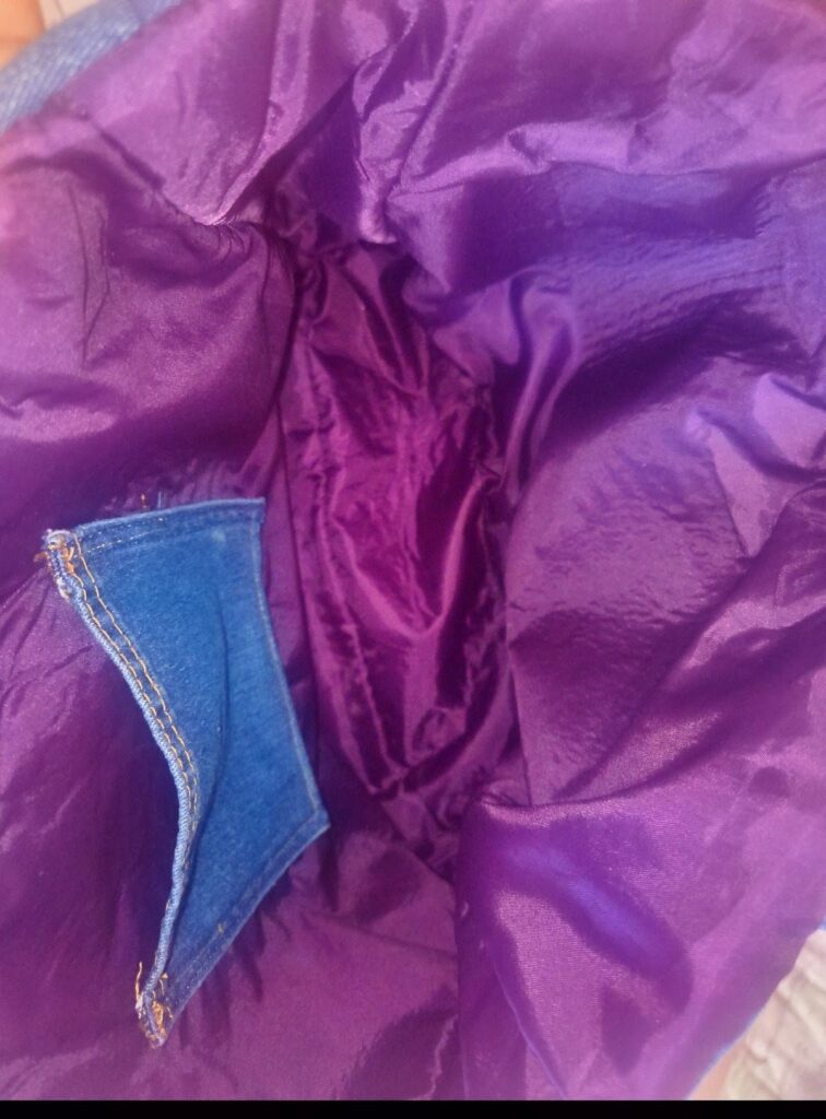 Σετ Upcycled Τζιν Μεγάλη Τσάντα & Ασορτί Πορτοφόλι «Kiki's Re-jeans»