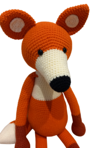Αλεπουδάκι πλεκτό amigurumi