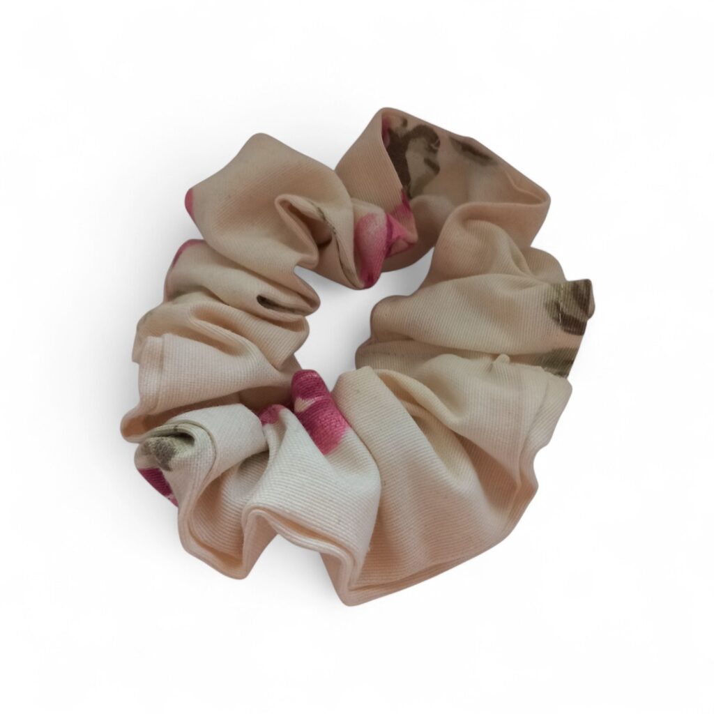 Scrunchie φλοράλ υφασμάτινο