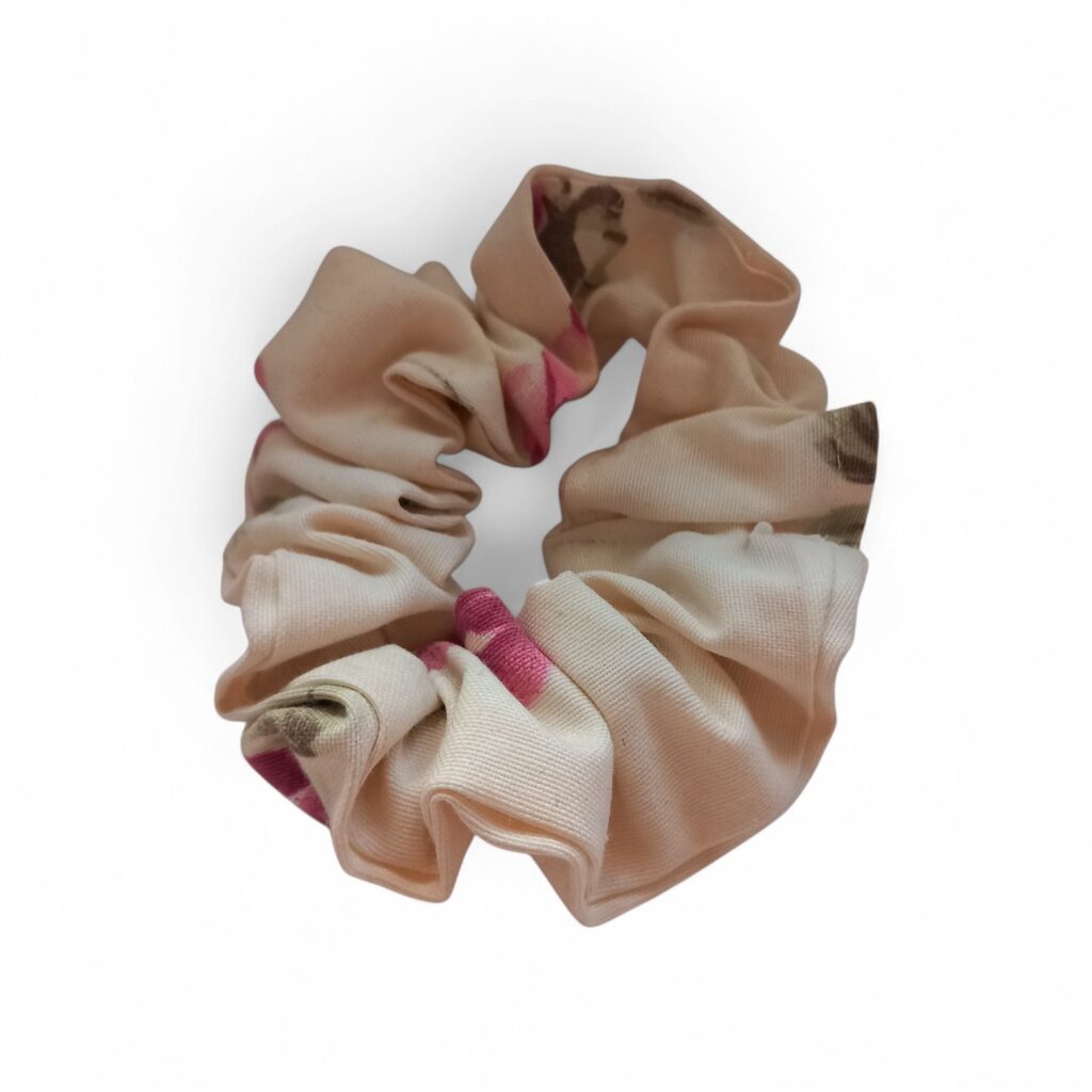 Scrunchie φλοράλ υφασμάτινο