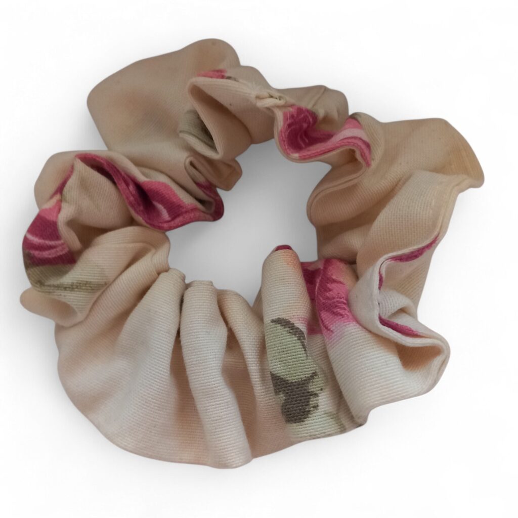 Scrunchie φλοράλ υφασμάτινο