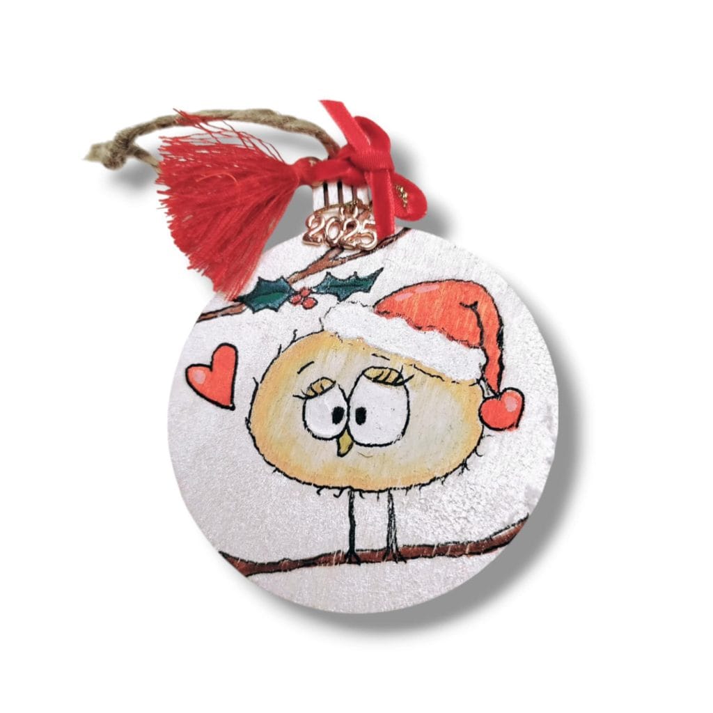 Ξύλινο στολίδι christmas love girl