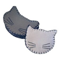 Whisker Dreams – Χειροποίητο σετ σουβέρ