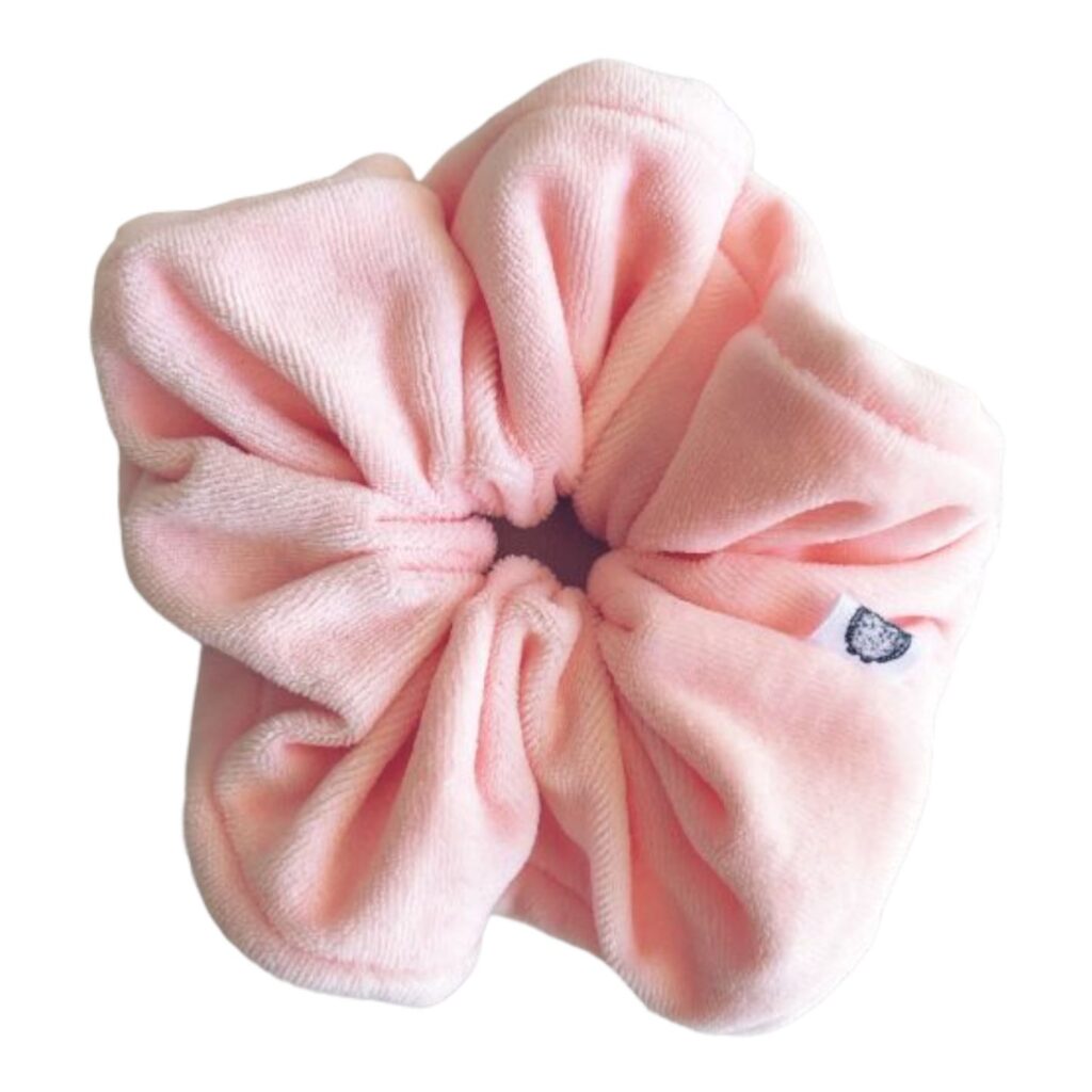Blush Velvet Oversized Scrunchie