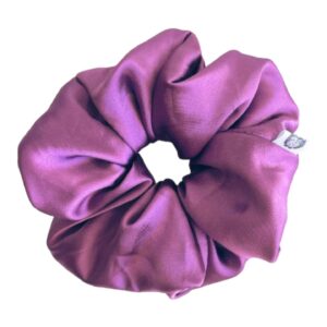 Orchid Bloom Large Satin Scrunchie