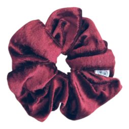 Wine Kiss Crushed Velvet Scrunchie