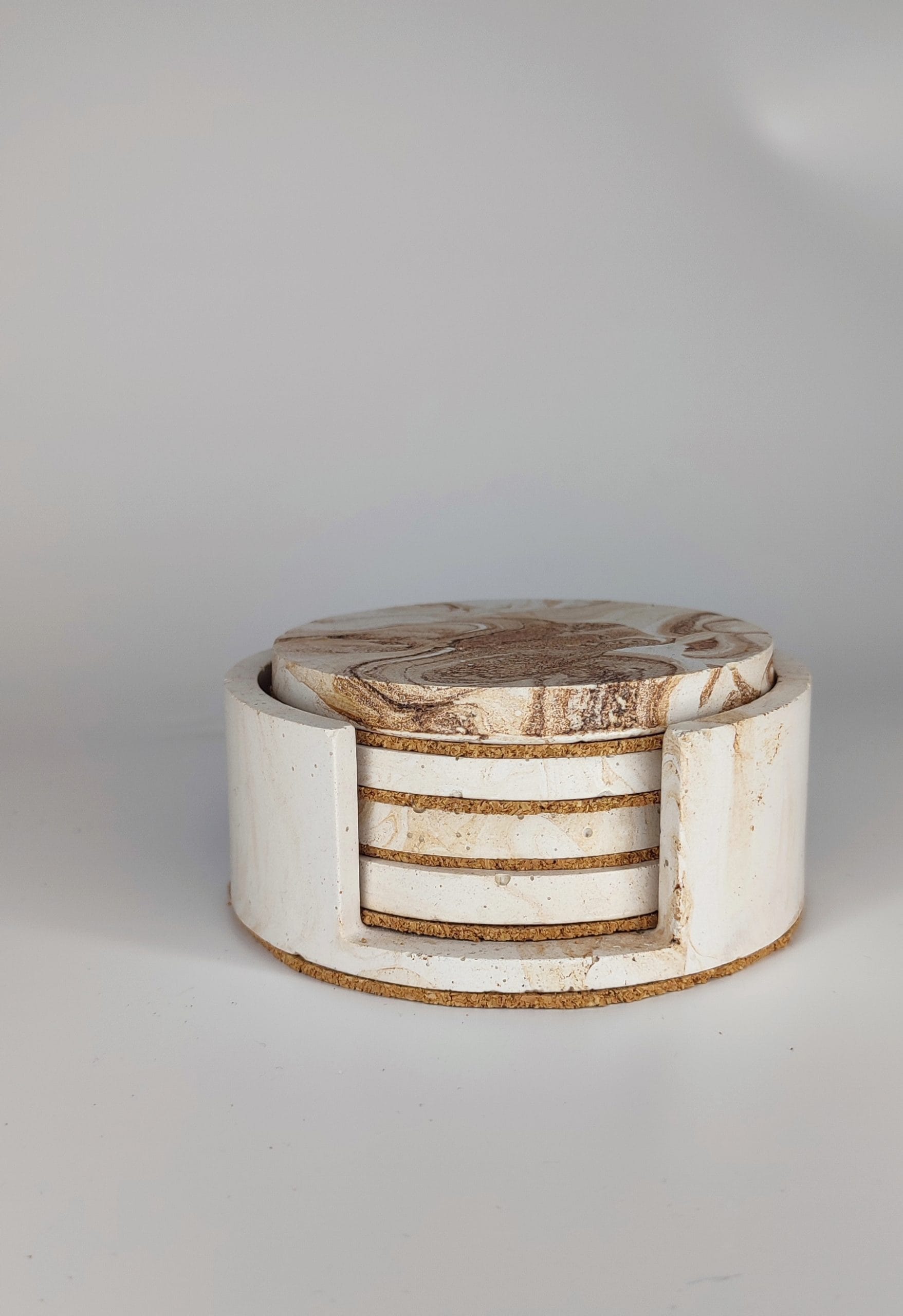 Σετ Σουβέρ με θήκη Marble