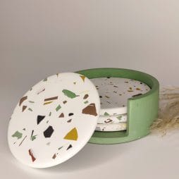 Σετ Σουβέρ με θήκη Terrazzo