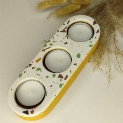 Βάση ρεσώ με 3 θέσεις Terrazzo