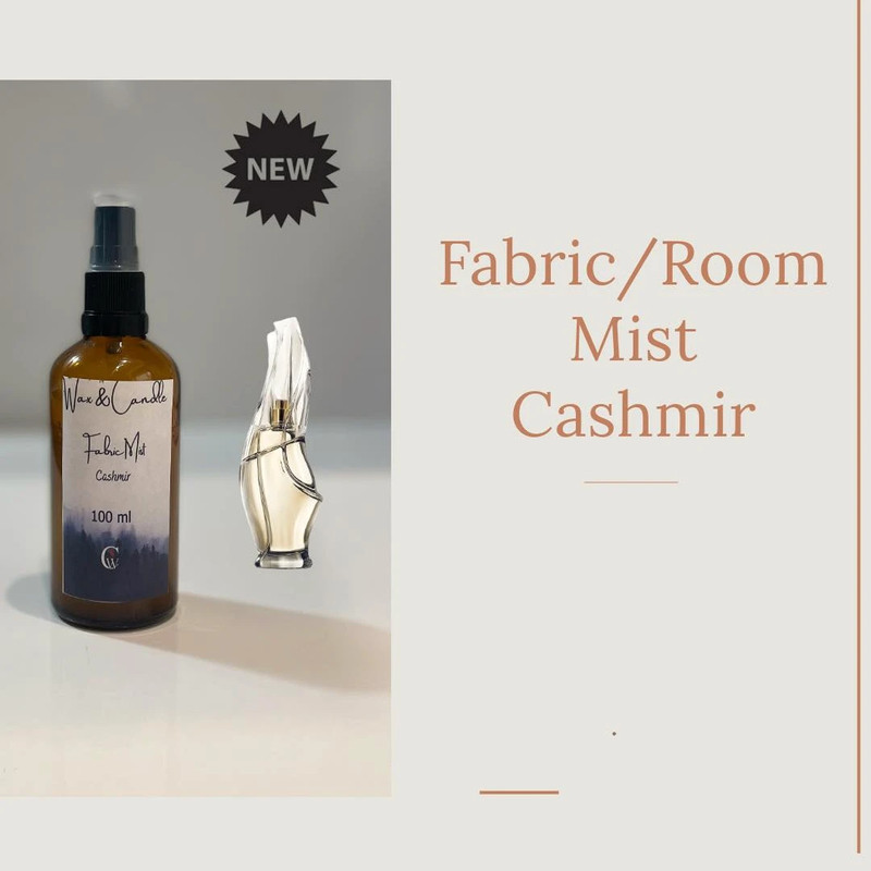 Οικολογικό Fabric/Room Mist σε Γυάλινο Μπουκαλάκι 100ml με Άρωμα Κασμίρ