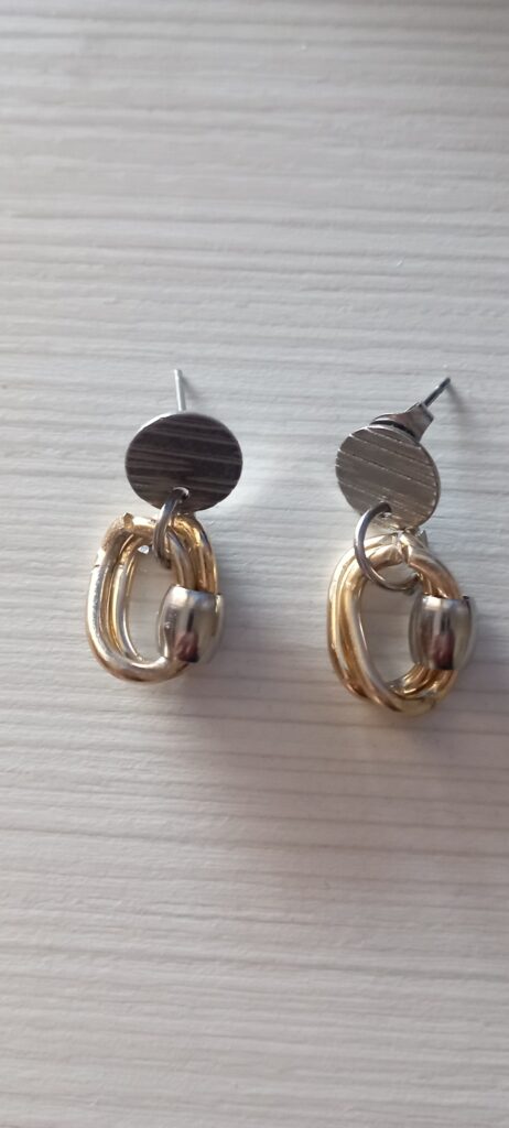 Χειροποίητα ατσάλινα σκουλαρίκια elegance earrings
