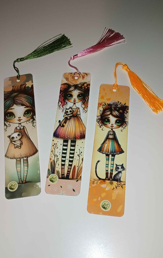 3 Χάρτινοι Σελιδοδείκτες Whimsical Girls
