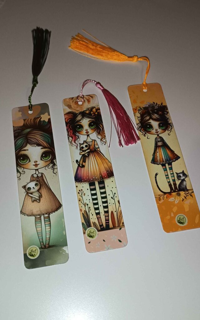 3 Χάρτινοι Σελιδοδείκτες Whimsical Girls