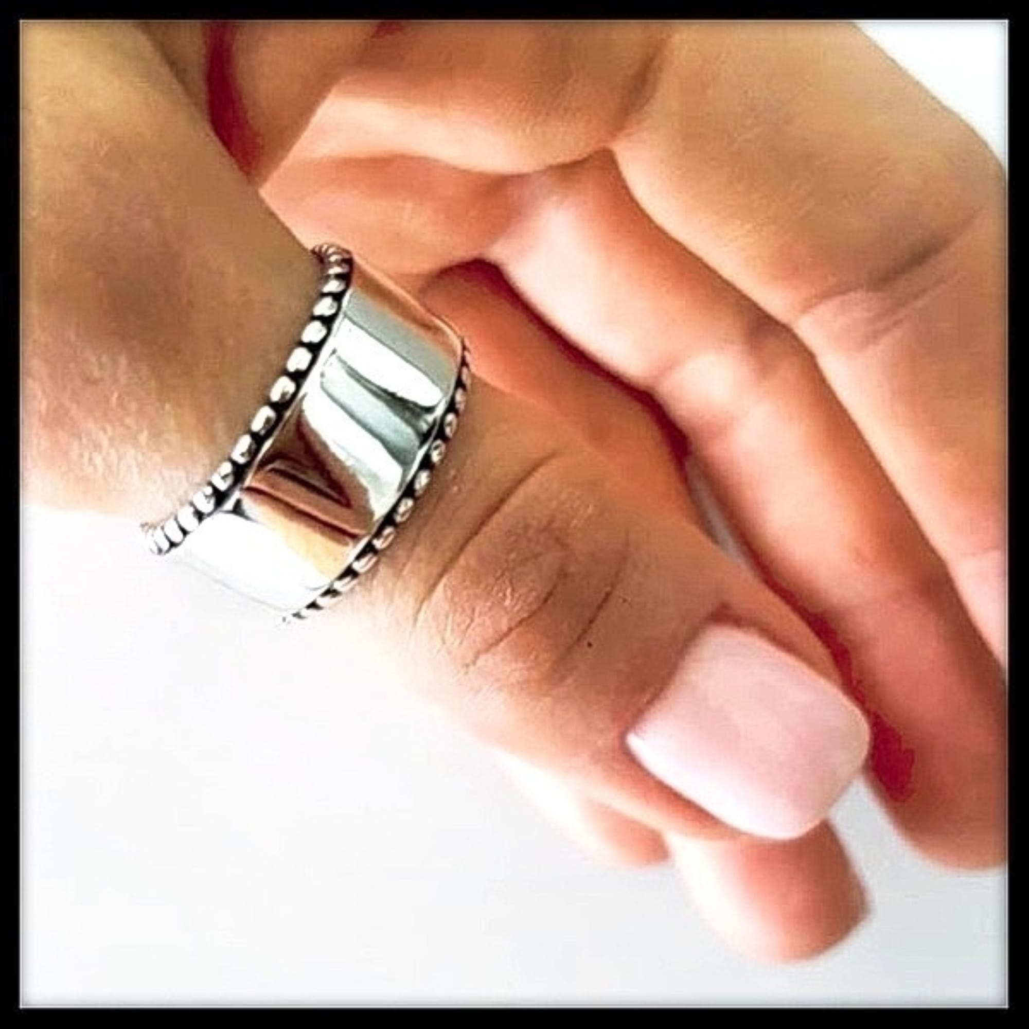 Δαχτυλίδι Boho Cuff Band - Ασημί 925 Επιπλατινωμένο, Αυξομειούμενο
