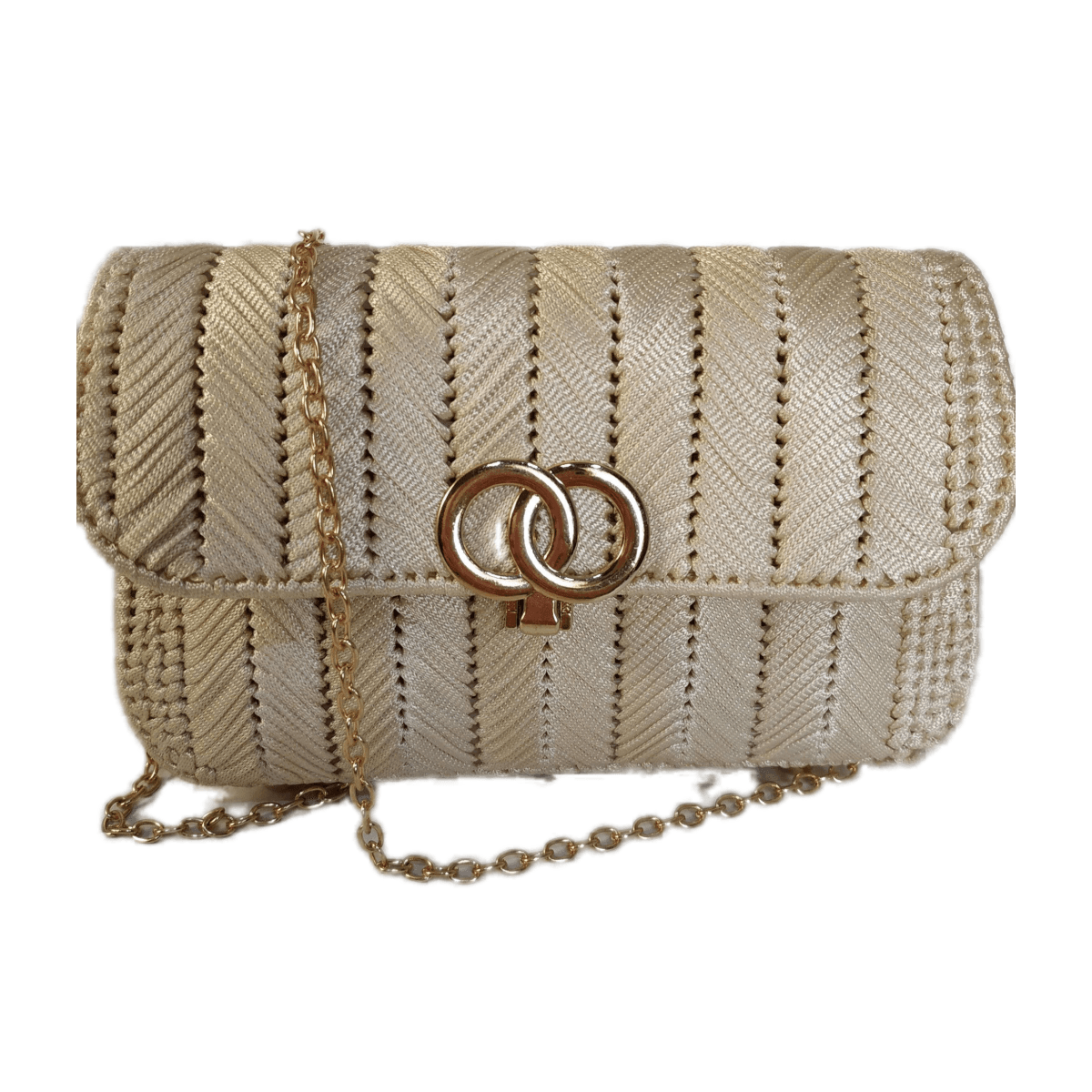 Χειροποίητο αμπιγιέ σαμπανί κεντητό clutch