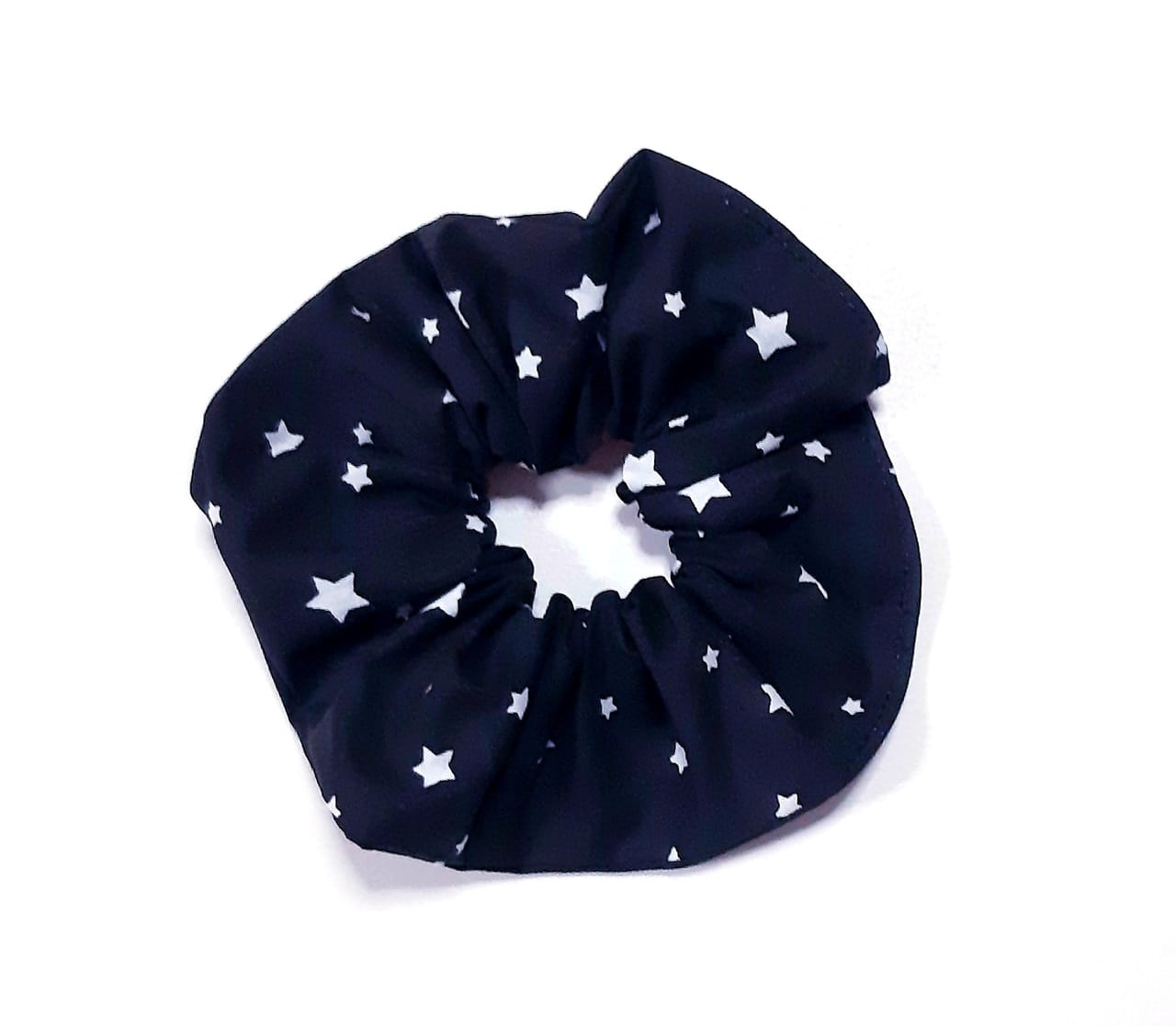 Scrunchie – Λαστιχάκι μαλλιών | Αστέρια σε μαύρο