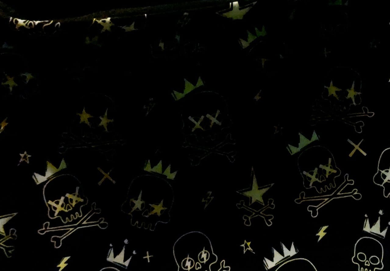 Παιδικό κασκόλ λαιμός | Skulls glow in the dark