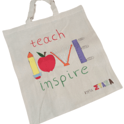 δώρο δασκάλας τσάντα teach love inspire