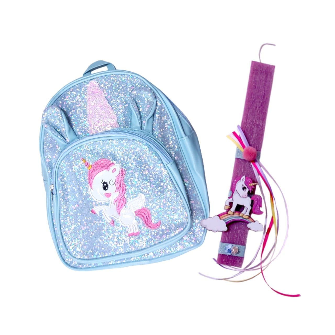 Λαμπάδα με backpack | Μονόκερος (Νο2)