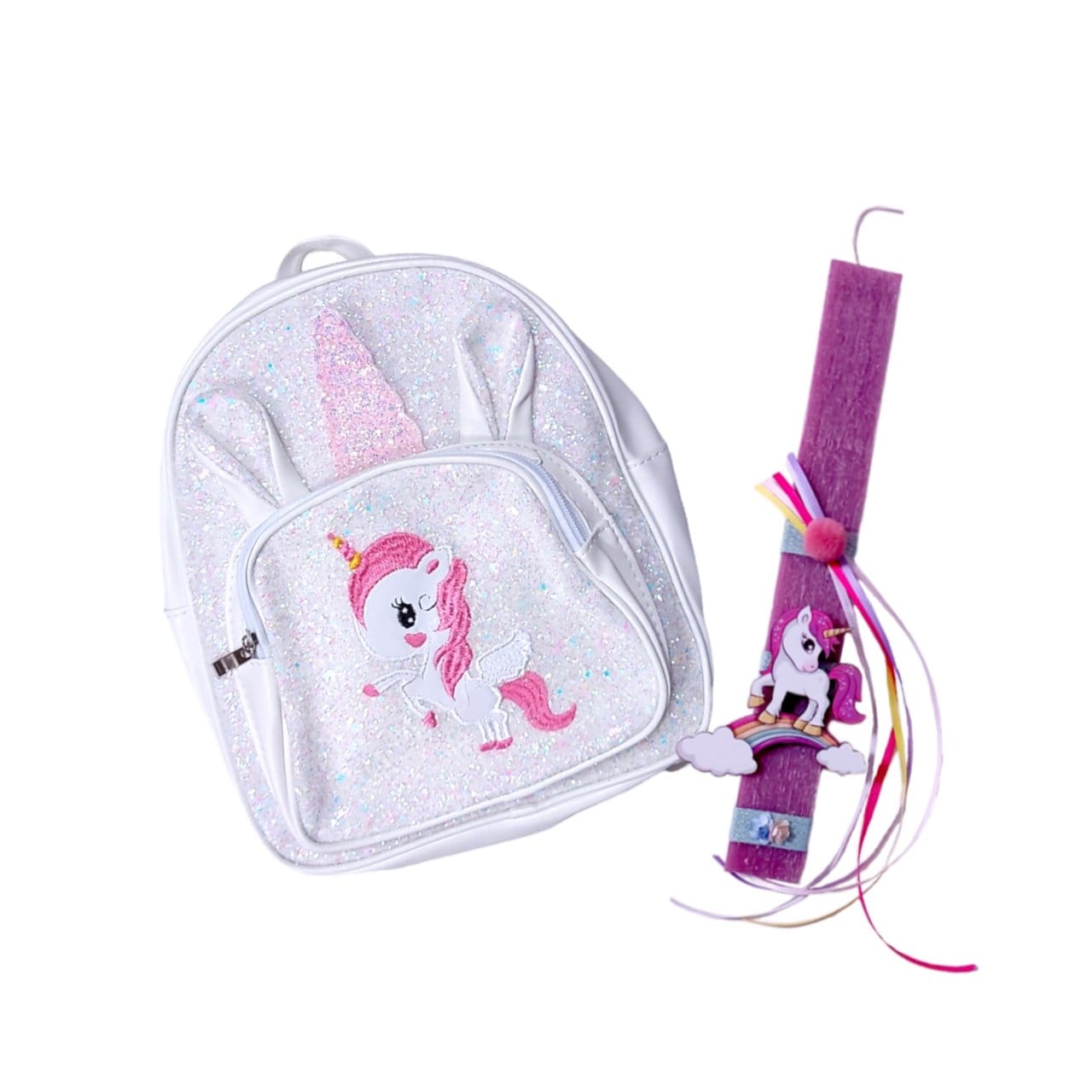 Λαμπάδα με backpack | Μονόκερος (Νο3)