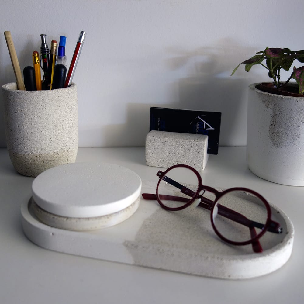 "Office Kit" (λευκό - πορώδης υφή) - Σετ 5τμχ.