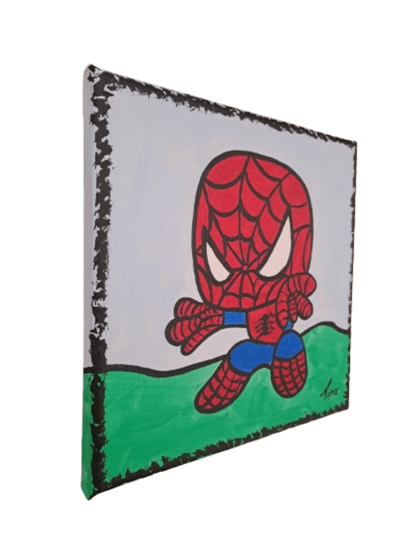 Σούπερ ήρωας Spiderman baby ζωγραφική σε καμβά
