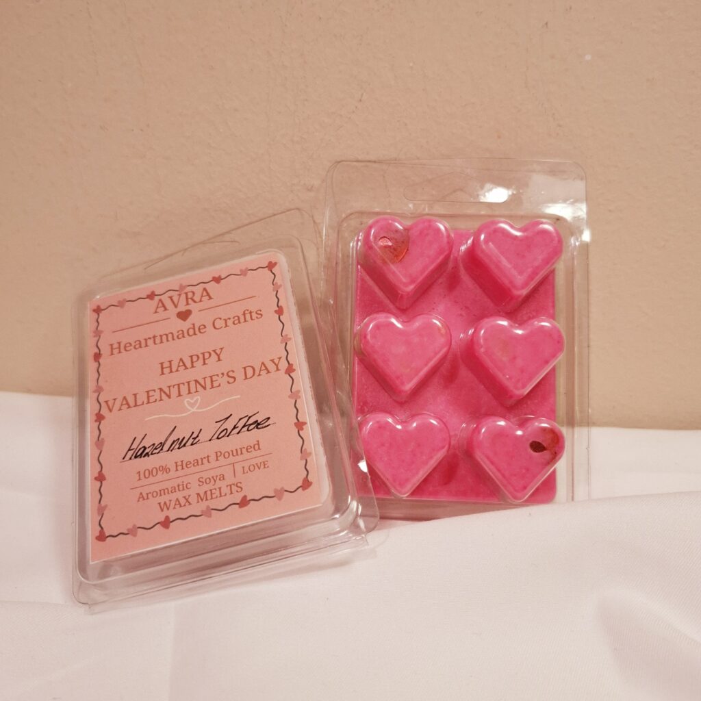 "Wax melts Happy Valentine's Day"