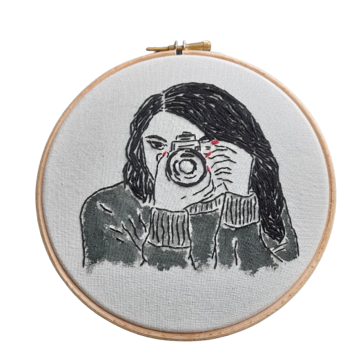 Κέντημα σε τελάρο "Shutterclick"