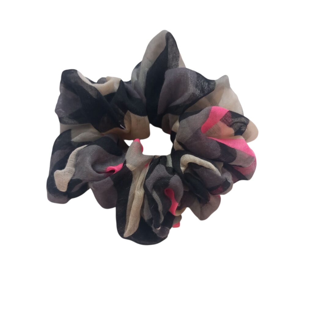 Χειροποίητο scrunchie λέοπαρ