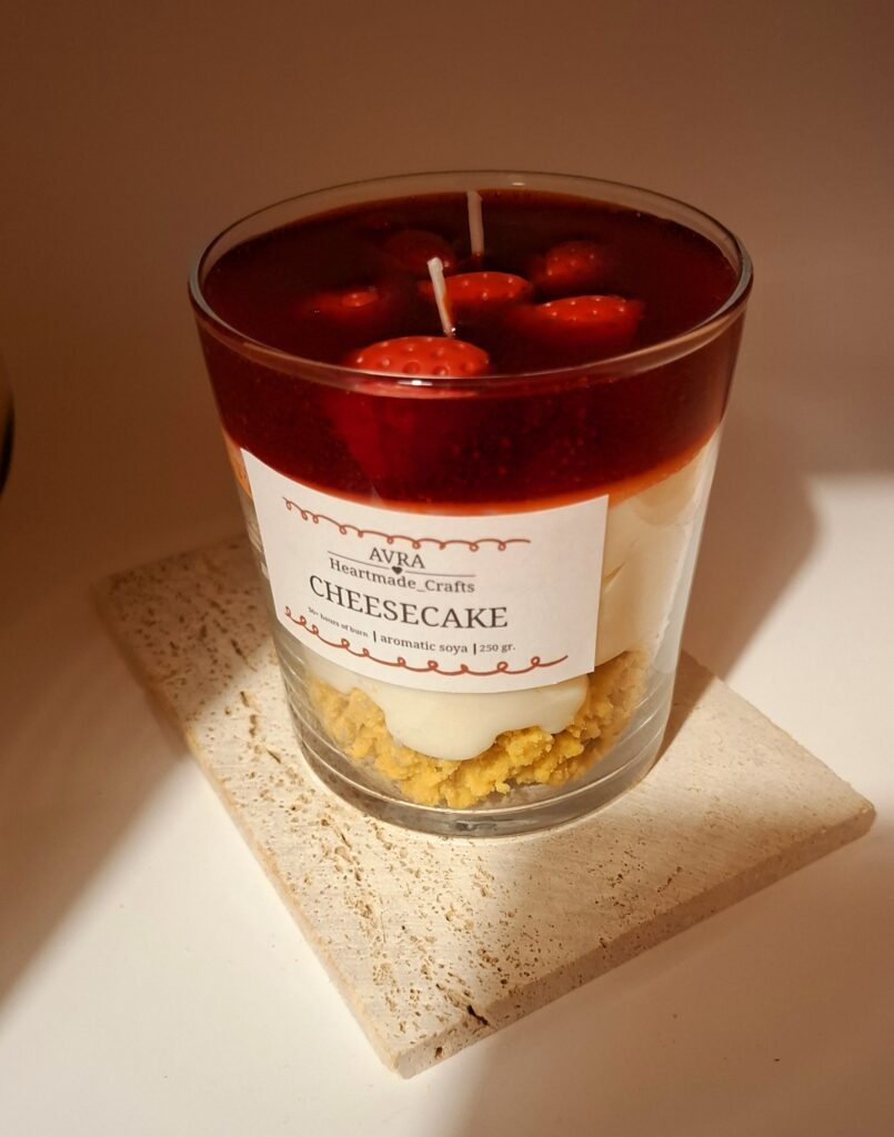 Cheesecake candle