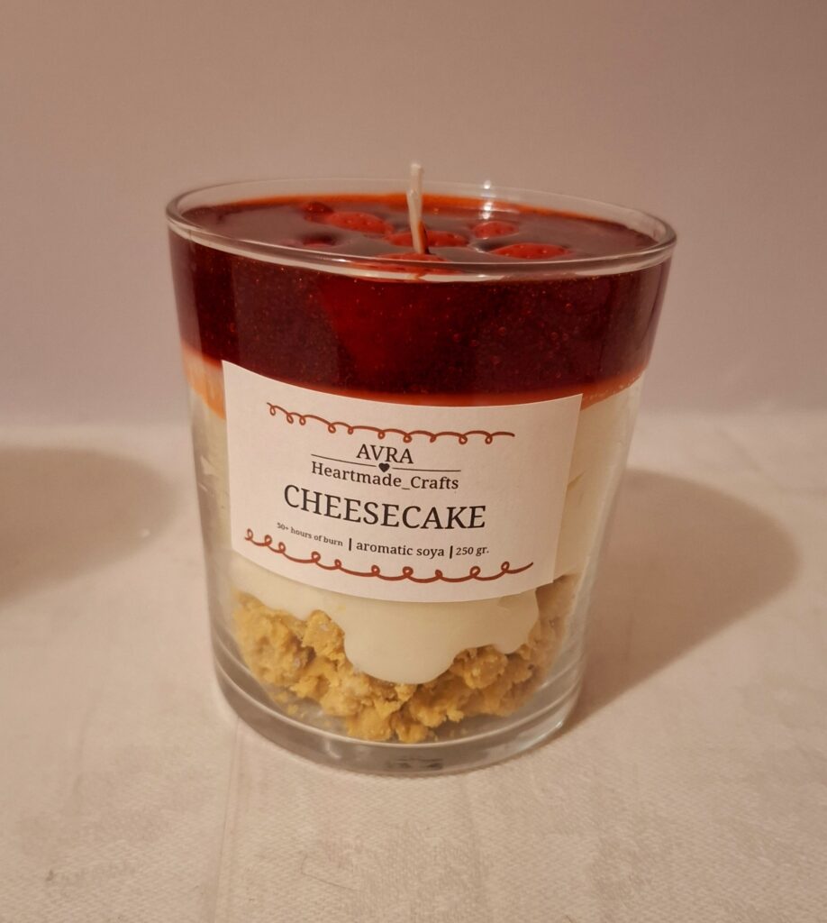 Cheesecake candle