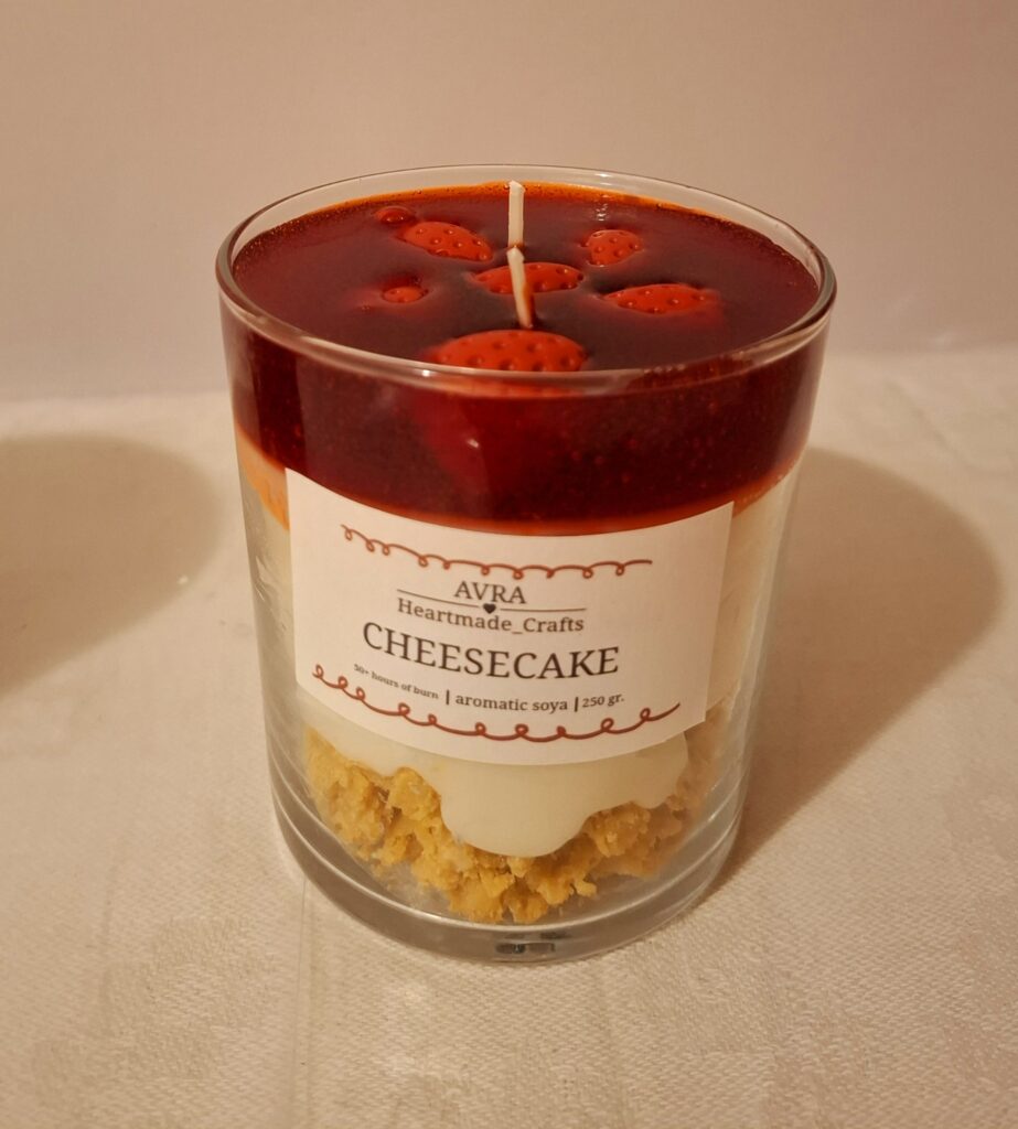 Cheesecake candle