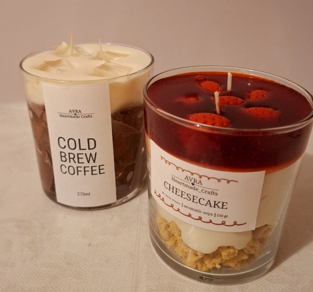 Cheesecake candle