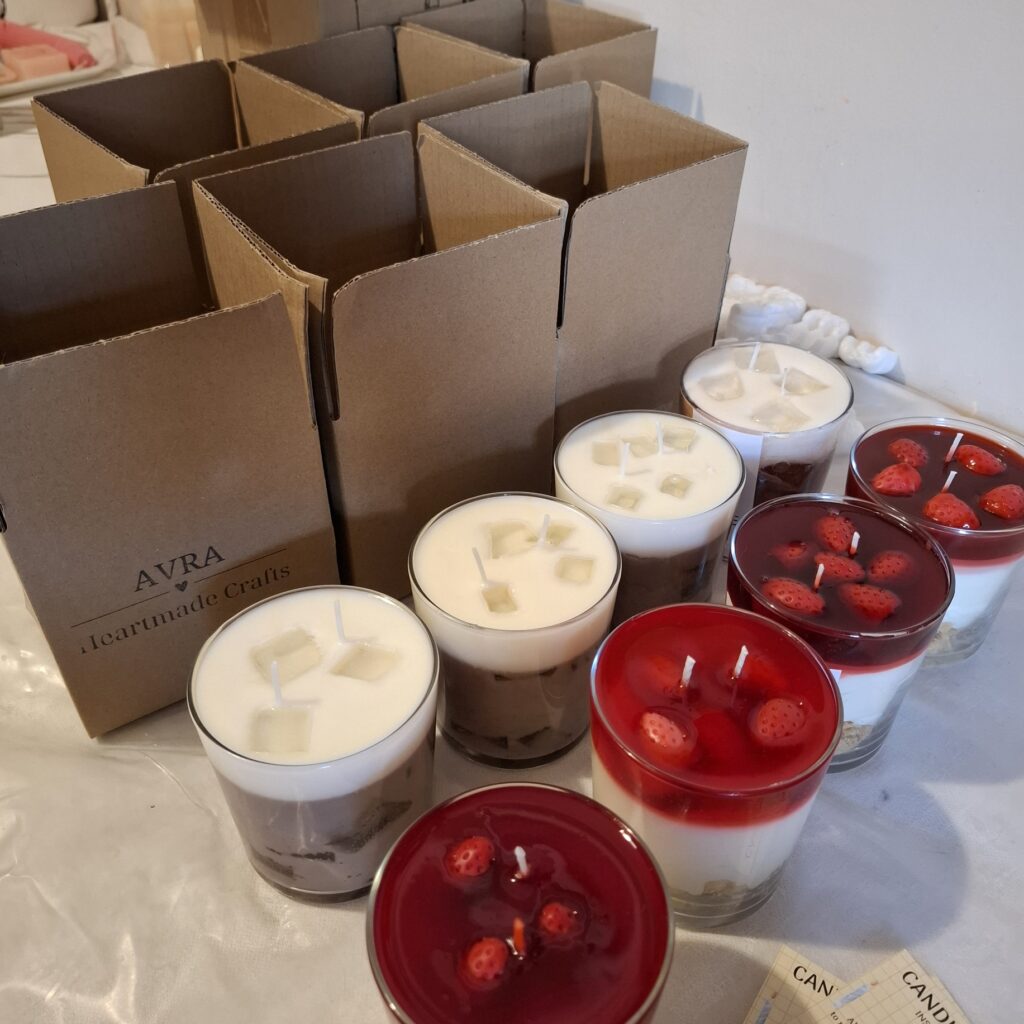 Cheesecake candle