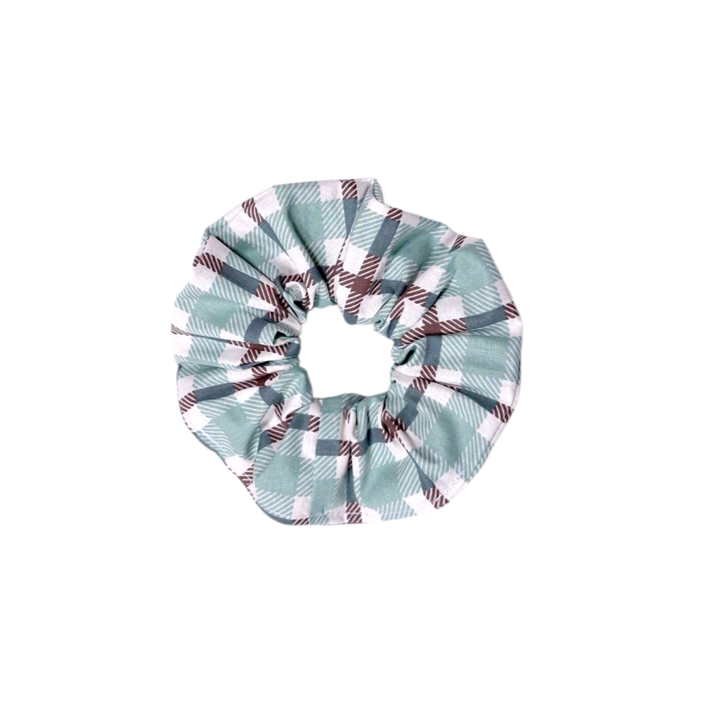Scrunchie - Λαστιχάκι μαλλιών | πράσινο καρό