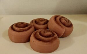 4 μικρά wax melts cinnamon rolls