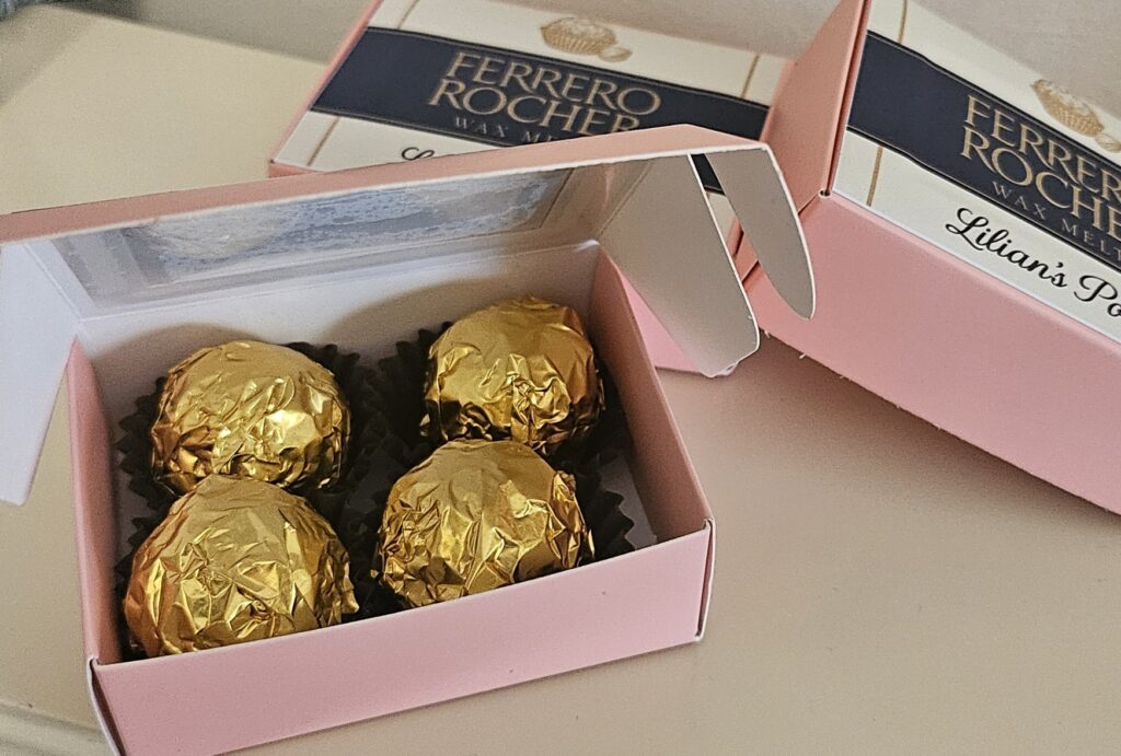 4 wax melts Ferrero Rocher με άρωμα Ferrero Rocher!