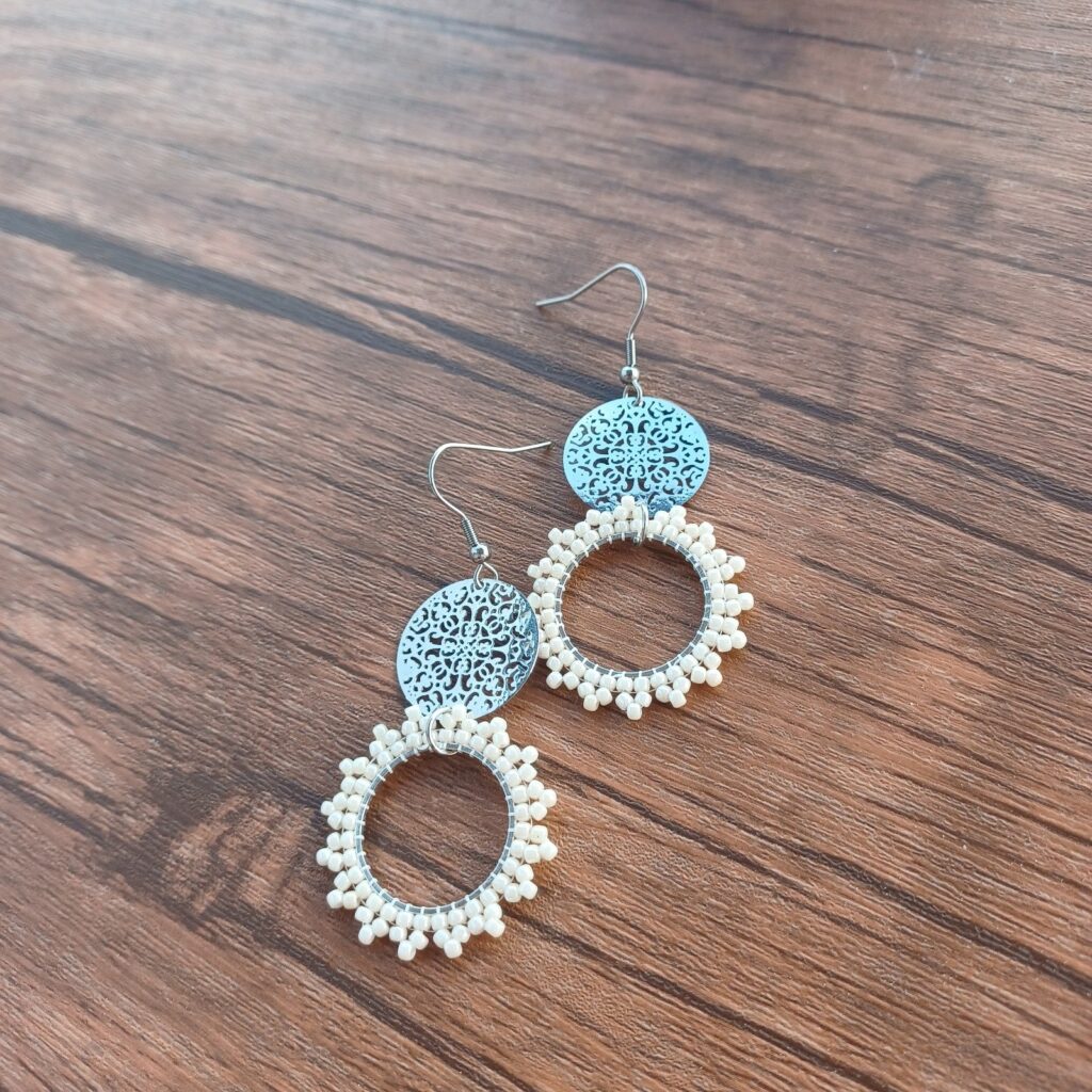Κρεμαστά σκουλαρίκια "Doily"