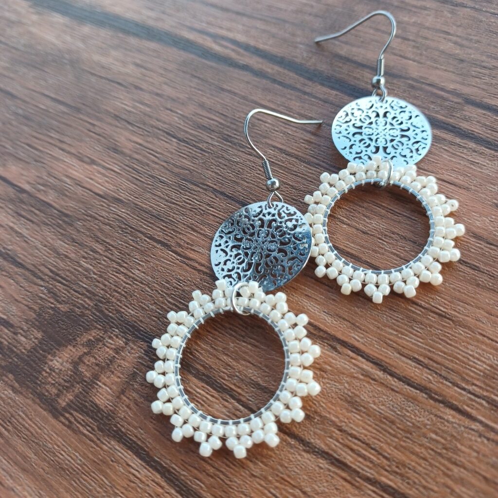 Κρεμαστά σκουλαρίκια "Doily"