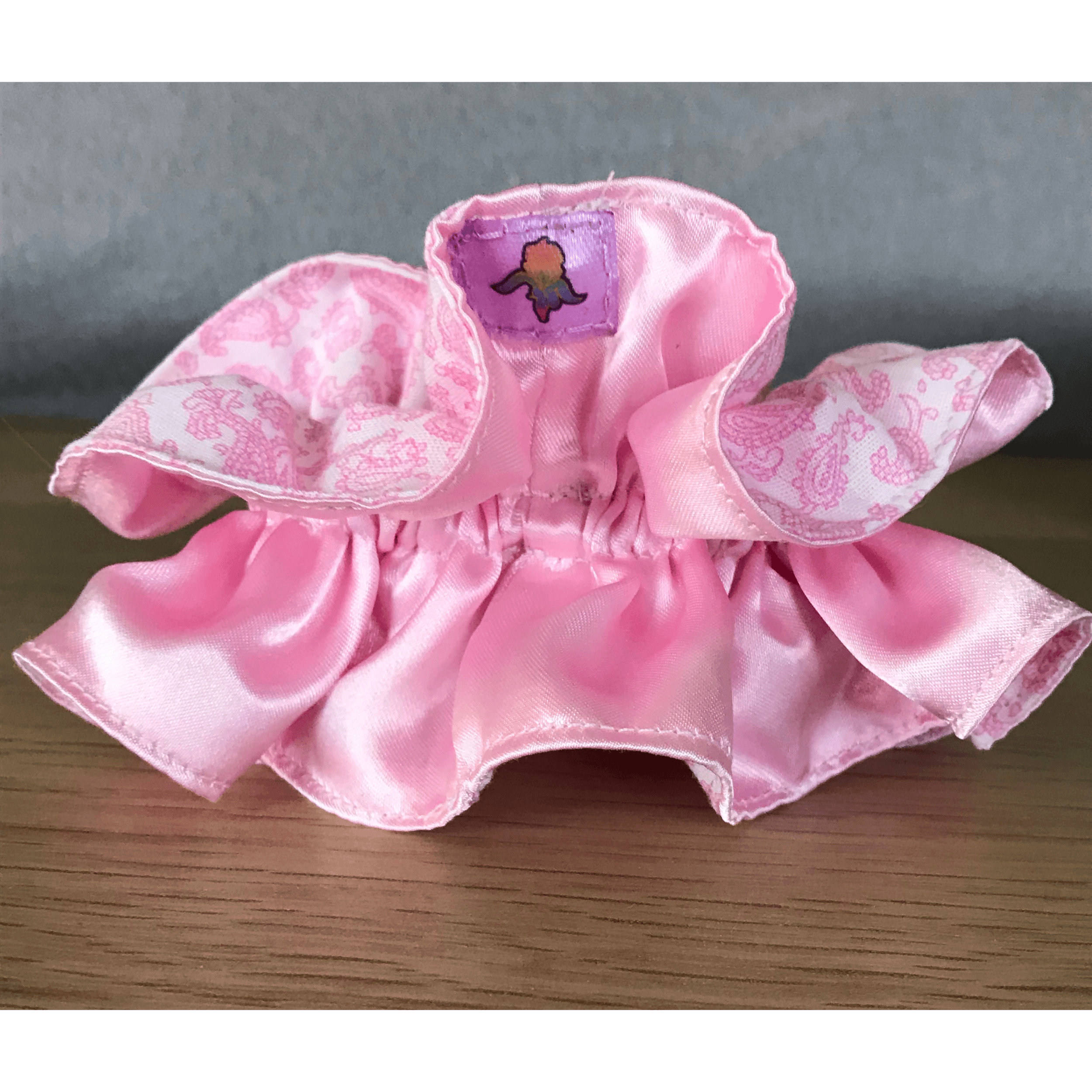 Λάστιχο μαλλιών, 3D scrunchie pink paisley