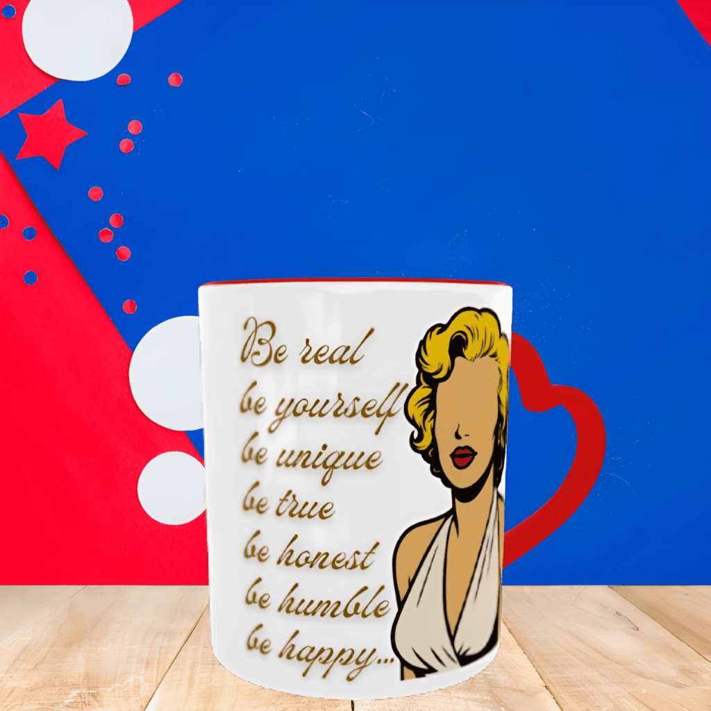 Κεραμική κούπα καρδιά 350ml- Faceless Quote
