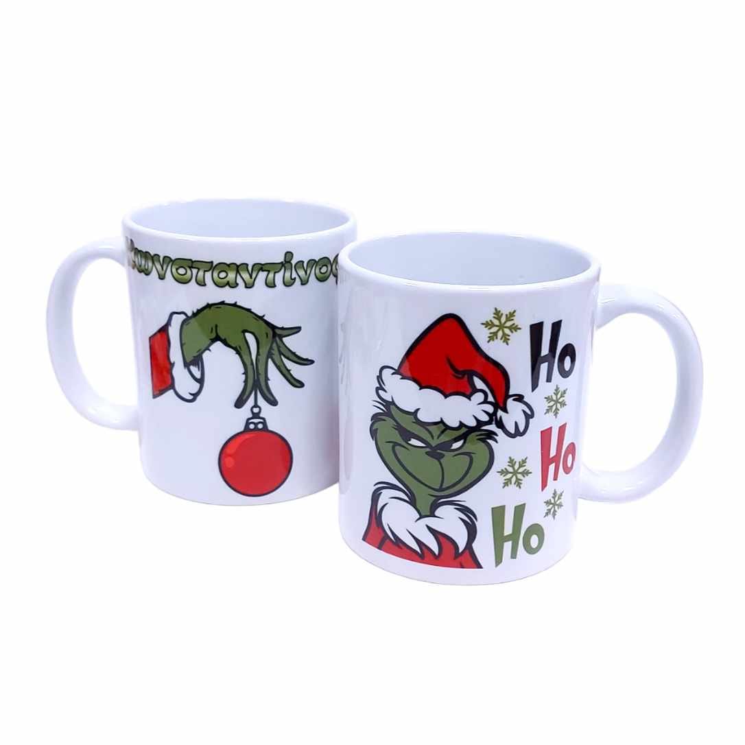 Προσωποποιημένη Χριστουγεννιάτικη κούπα Grinch 325ml