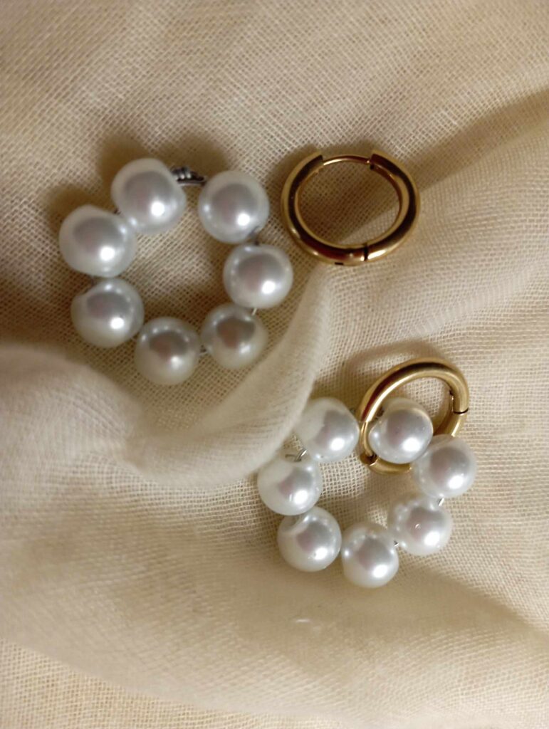 Pearl hoops