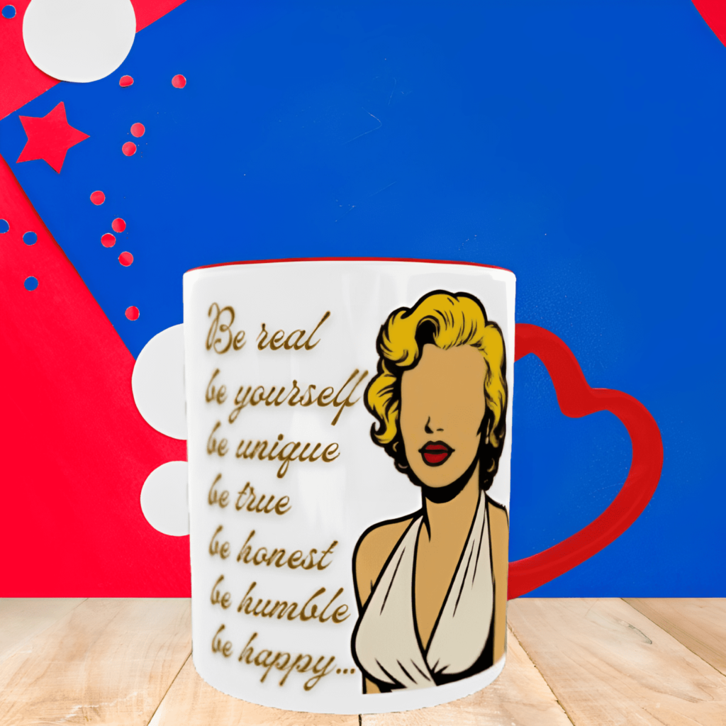 Κεραμική κούπα καρδιά 350ml- Faceless Quote