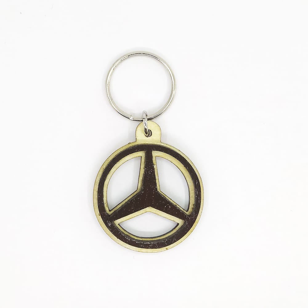 MERCEDES χειροποίητο ξυλινό 3d μπρελόκ αυτοκινήτου